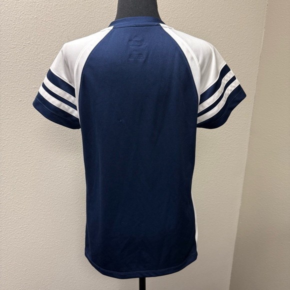 Majestic Patriots Navy White Lace Up NFL Fan Jersey Top Large - Picture 5 of 9